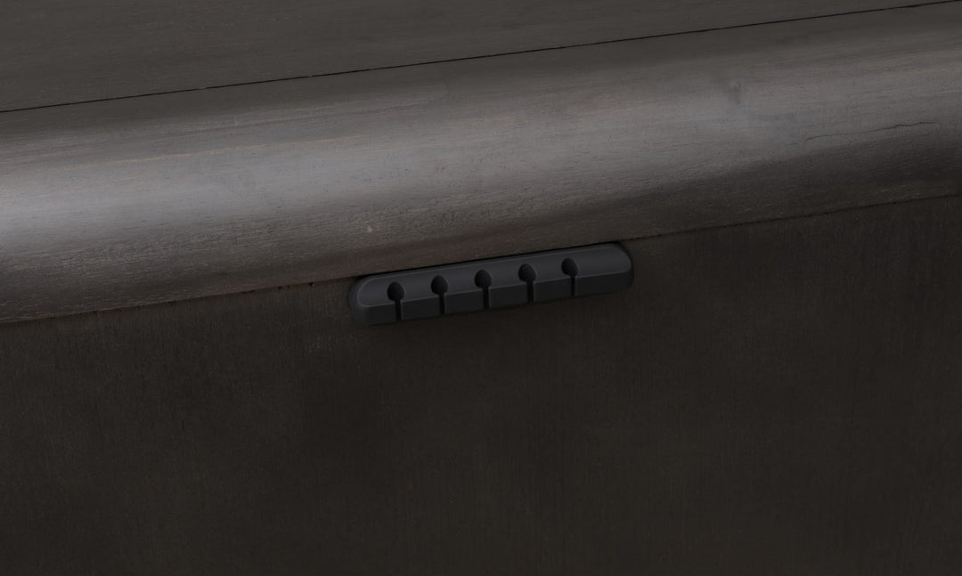 Xolani Two Drawer Nightstand in Jaguar — detail view