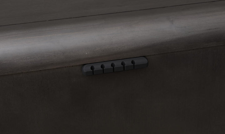 Xolani Two Drawer Nightstand in Jaguar — detail view