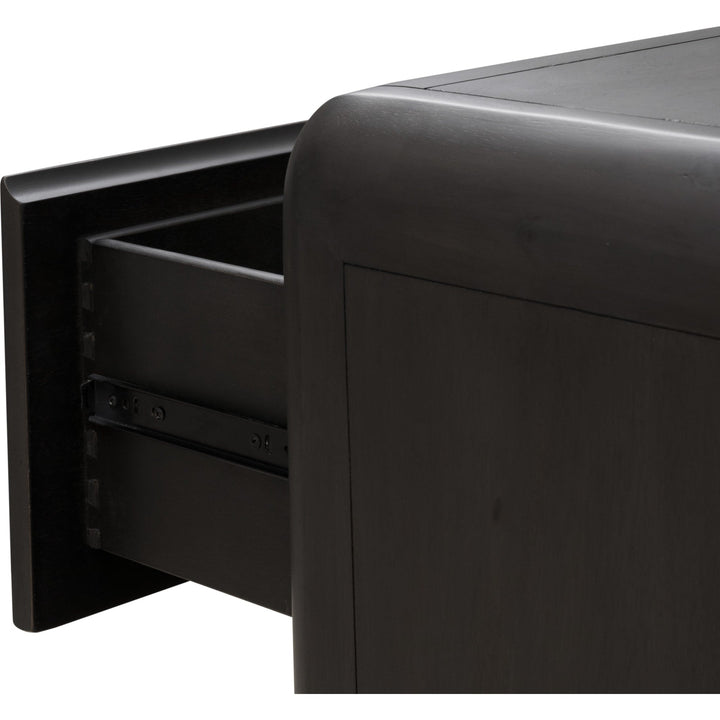 Xolani Two Drawer Nightstand in Jaguar — with drawers open