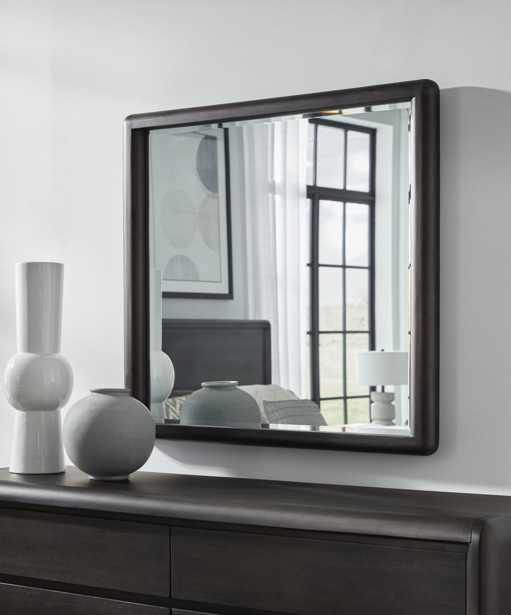 Xolani Wall or Dresser Mirror in Jaguar — styled on the matching dresser (sold separately)