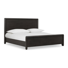 Xolani Wood Platform Bed by Modus in Jaguar — white background, angled view