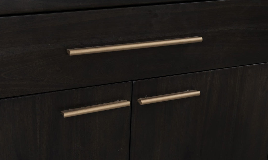 Zamba Bar Cabinet in Jaguar — lifestyle photo