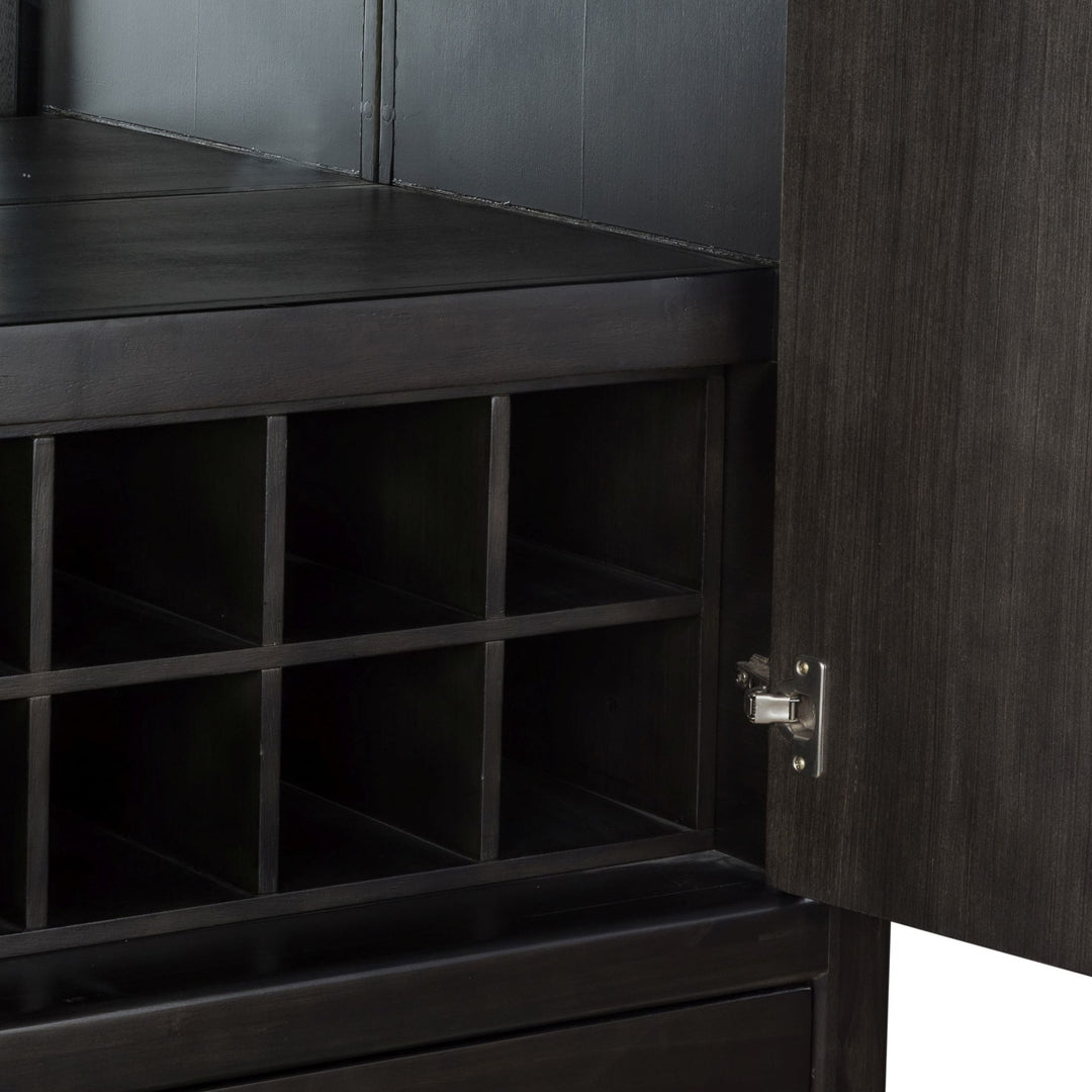 Zamba Bar Cabinet in Jaguar — lifestyle photo