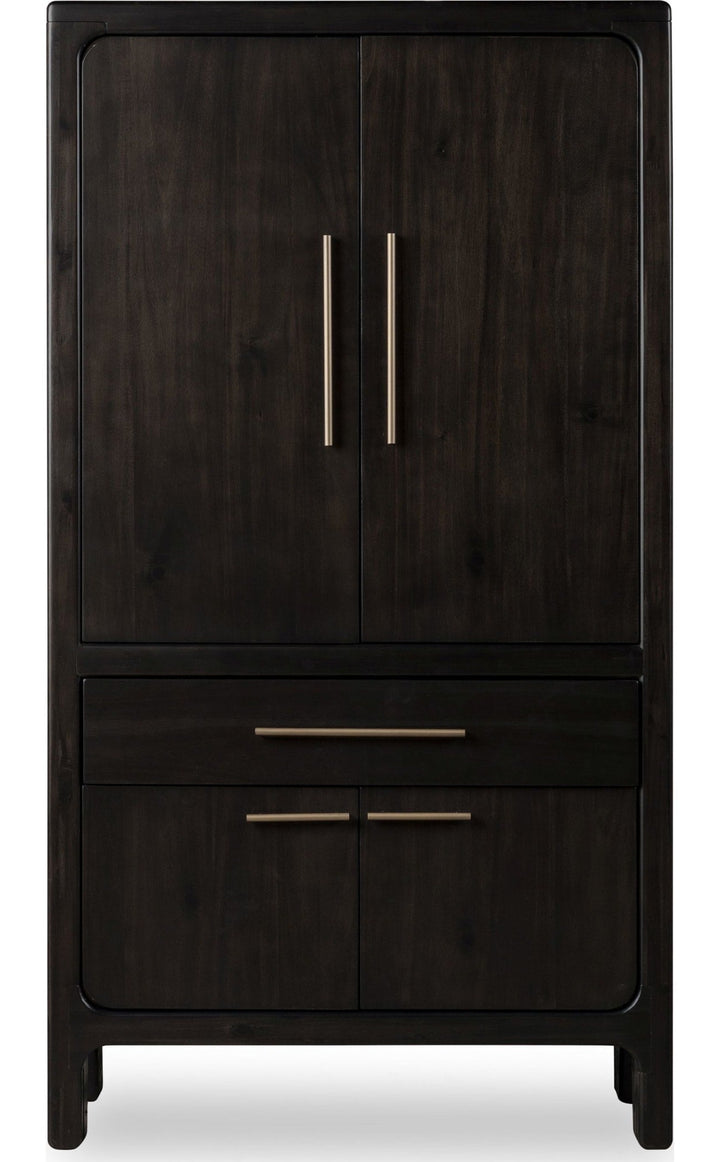 Zamba Bar Cabinet in Jaguar — product view on a white background