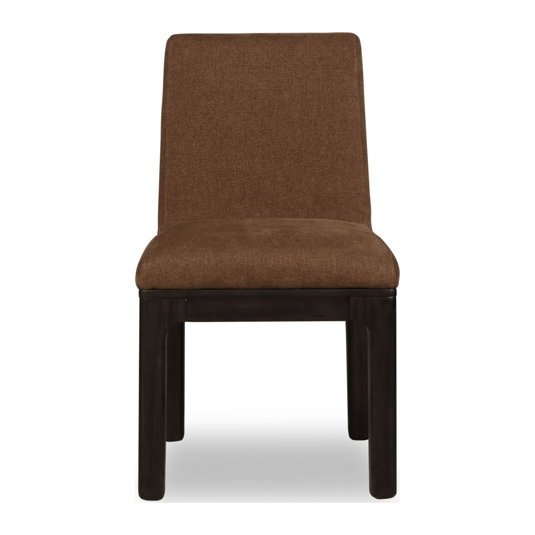 Zamba Chenille Upholstered Dining Chair by Modus in Pineapple and Jaguar — product view on a white background