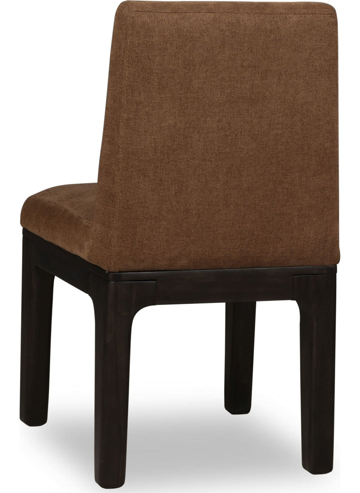 Zamba Chenille Upholstered Dining Chair in Pineapple and Jaguar — product view on a white background