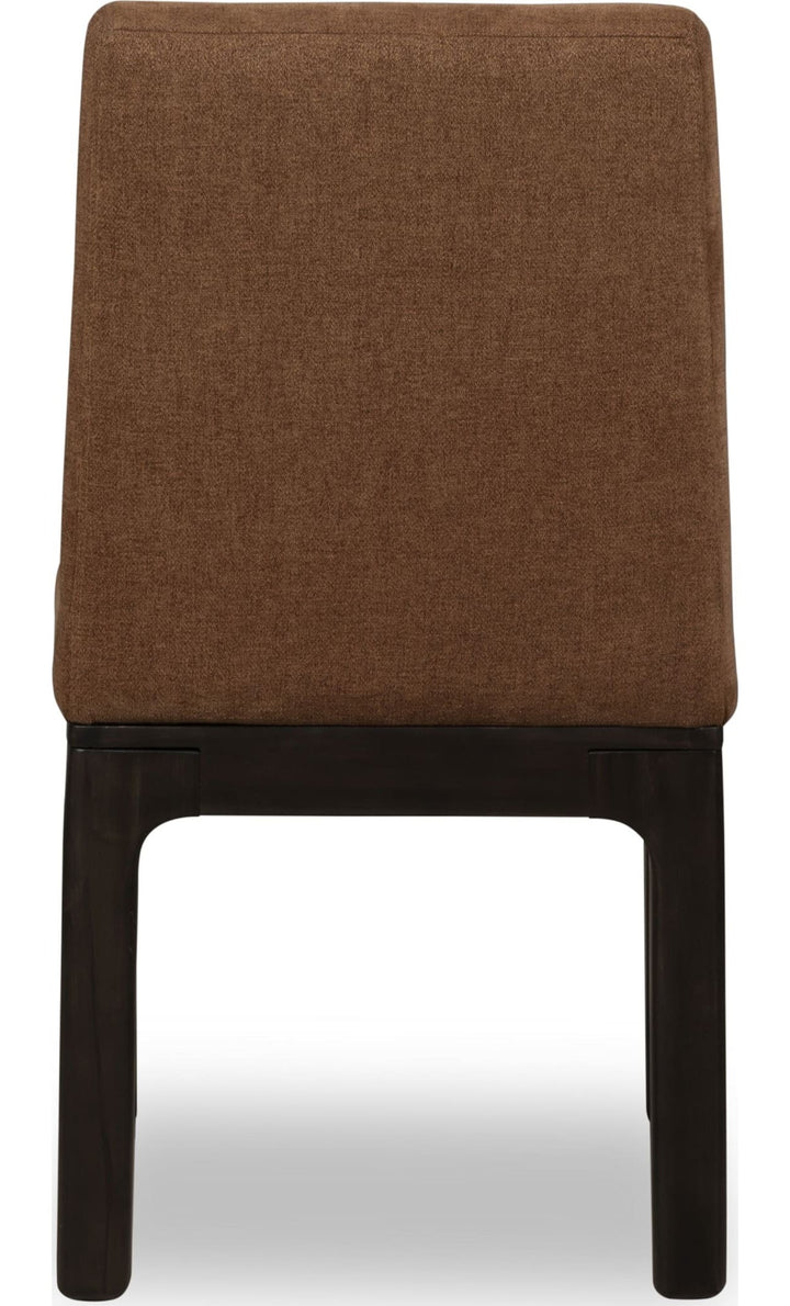 Zamba Chenille Upholstered Dining Chair in Pineapple and Jaguar — product view on a white background