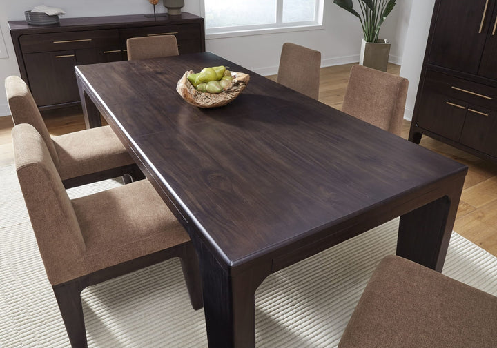 Zamba Extendable Dining Table in Jaguar — lifestyle photo