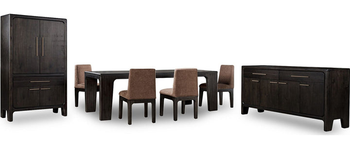 Zamba Extendable Dining Table in Jaguar — product view on a white background
