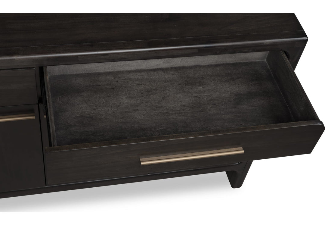 Zamba Four Door Two Drawer Sideboard in Jaguar — product view on a white background