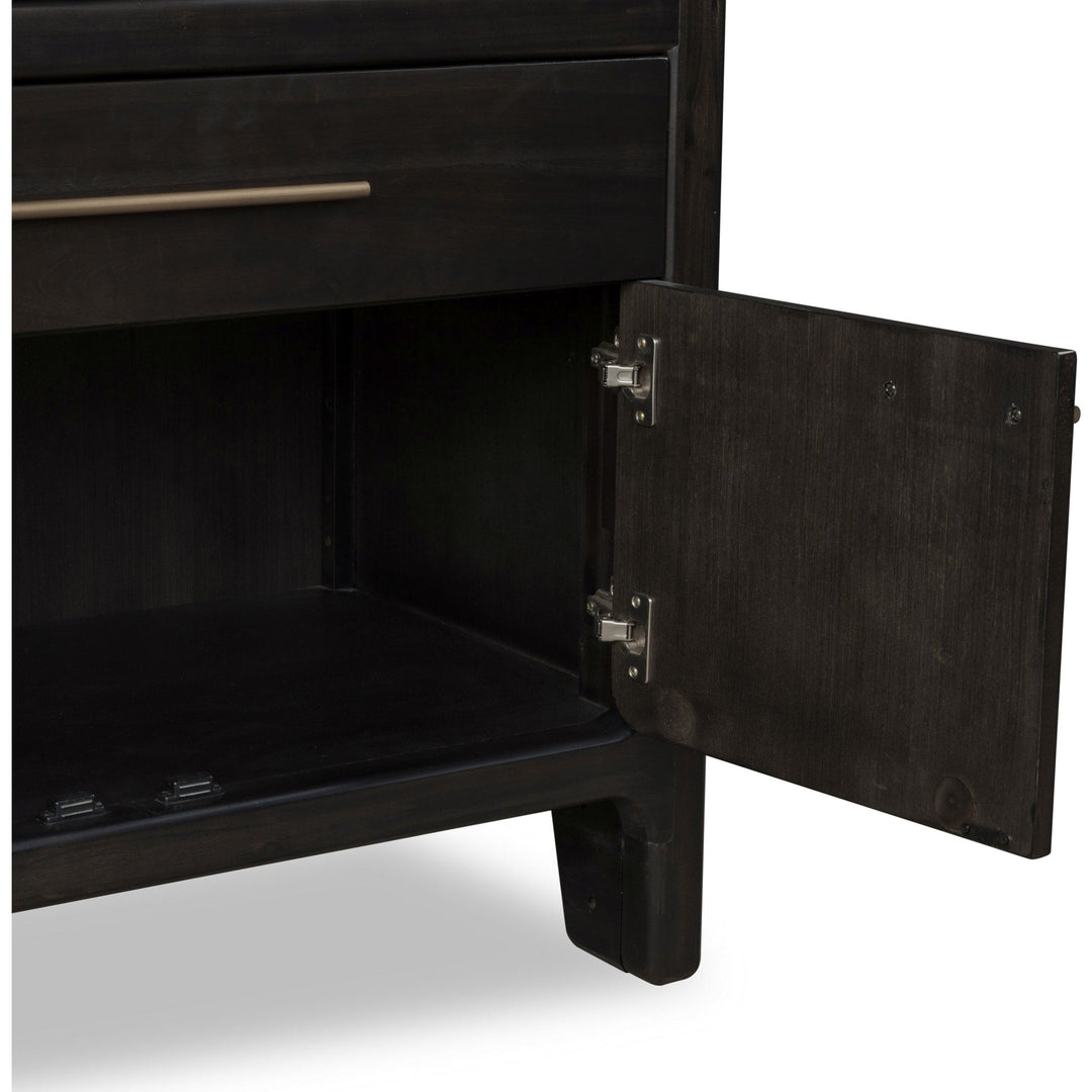 Zamba Four Door Two Drawer Sideboard in Jaguar — product view on a white background