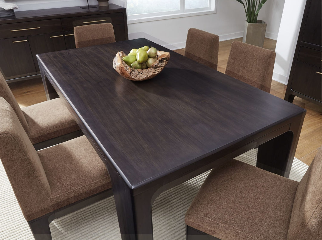 Zamba Rectangular Dining Table in Jaguar — lifestyle photo