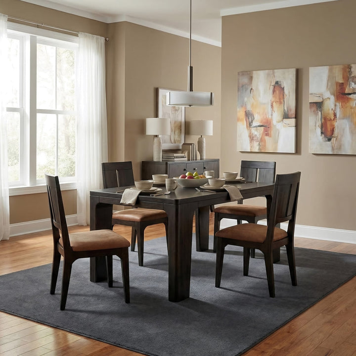 Zamba Slit Back Dining Chair in Pineapple and Jaguar — lifestyle photo