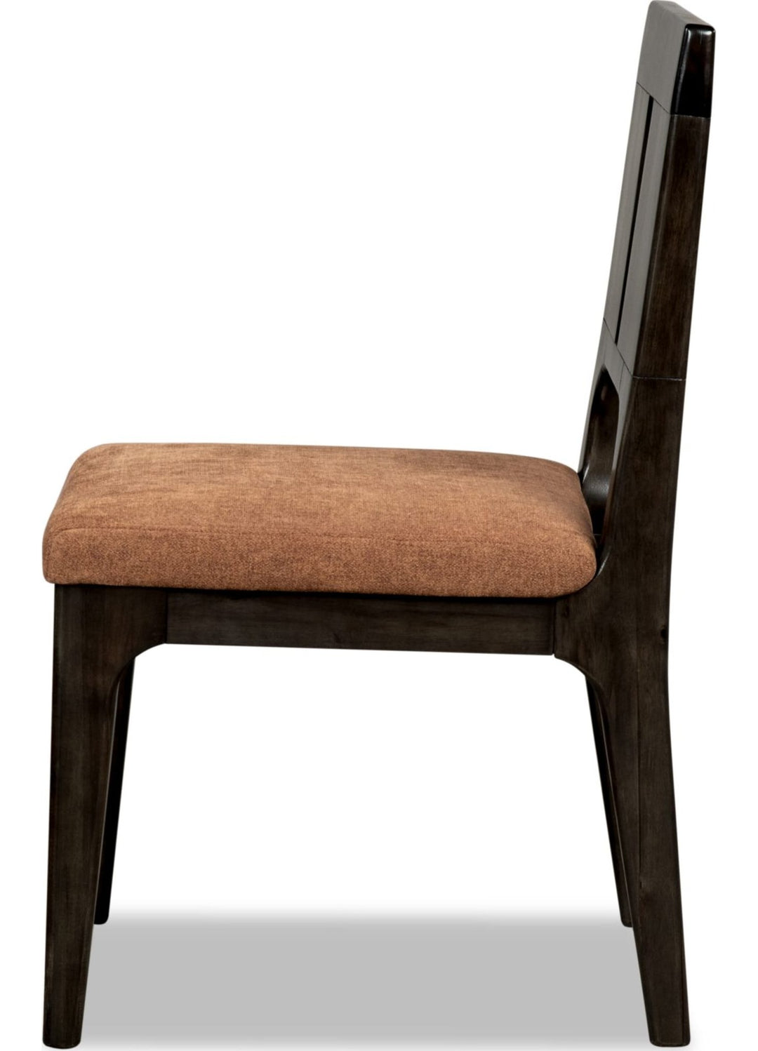 Zamba Slit Back Dining Chair in Pineapple and Jaguar — product view on a white background