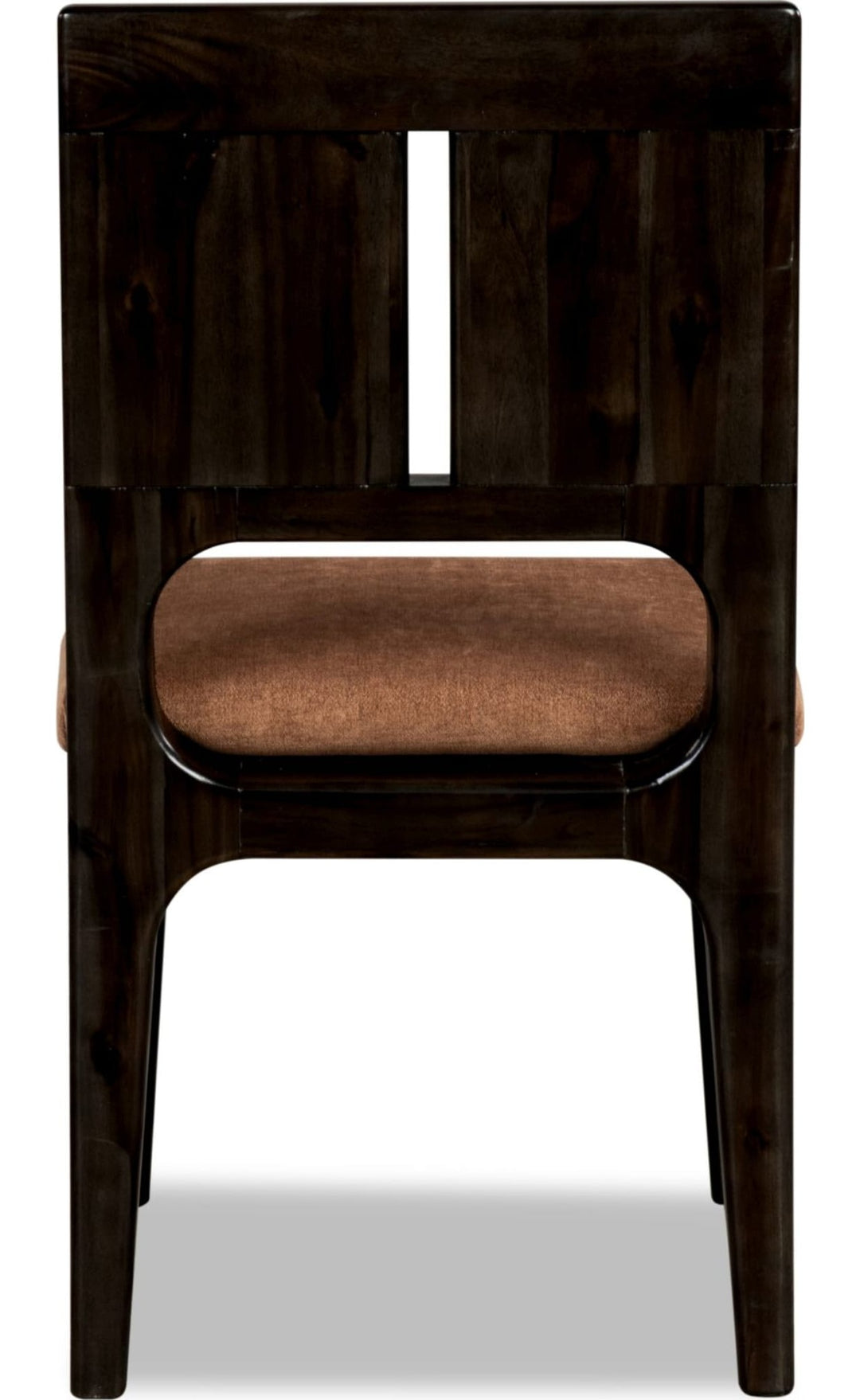 Zamba Slit Back Dining Chair in Pineapple and Jaguar — product view on a white background