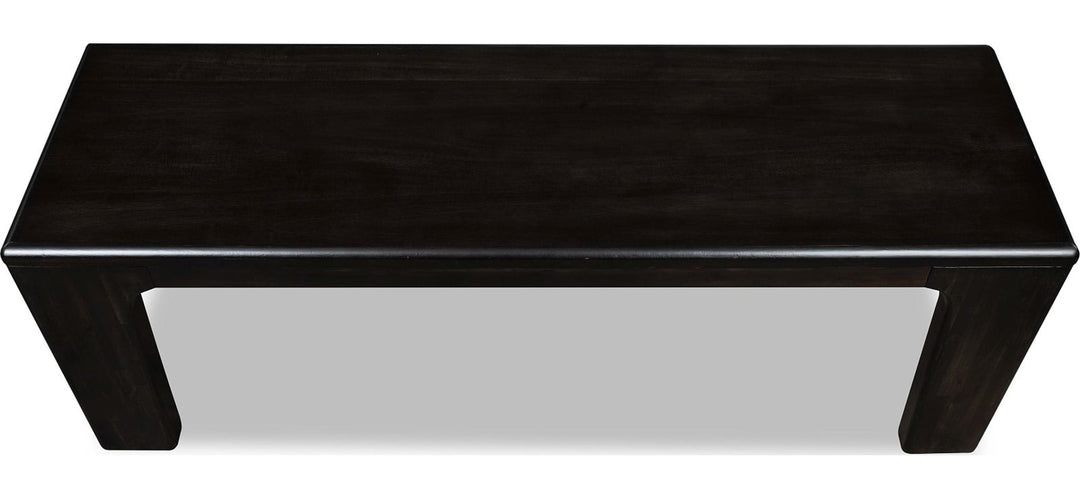 Zamba Wood Dining Bench in Jaguar — product view on a white background