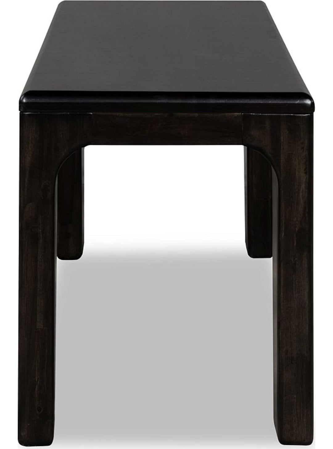 Zamba Wood Dining Bench in Jaguar — product view on a white background