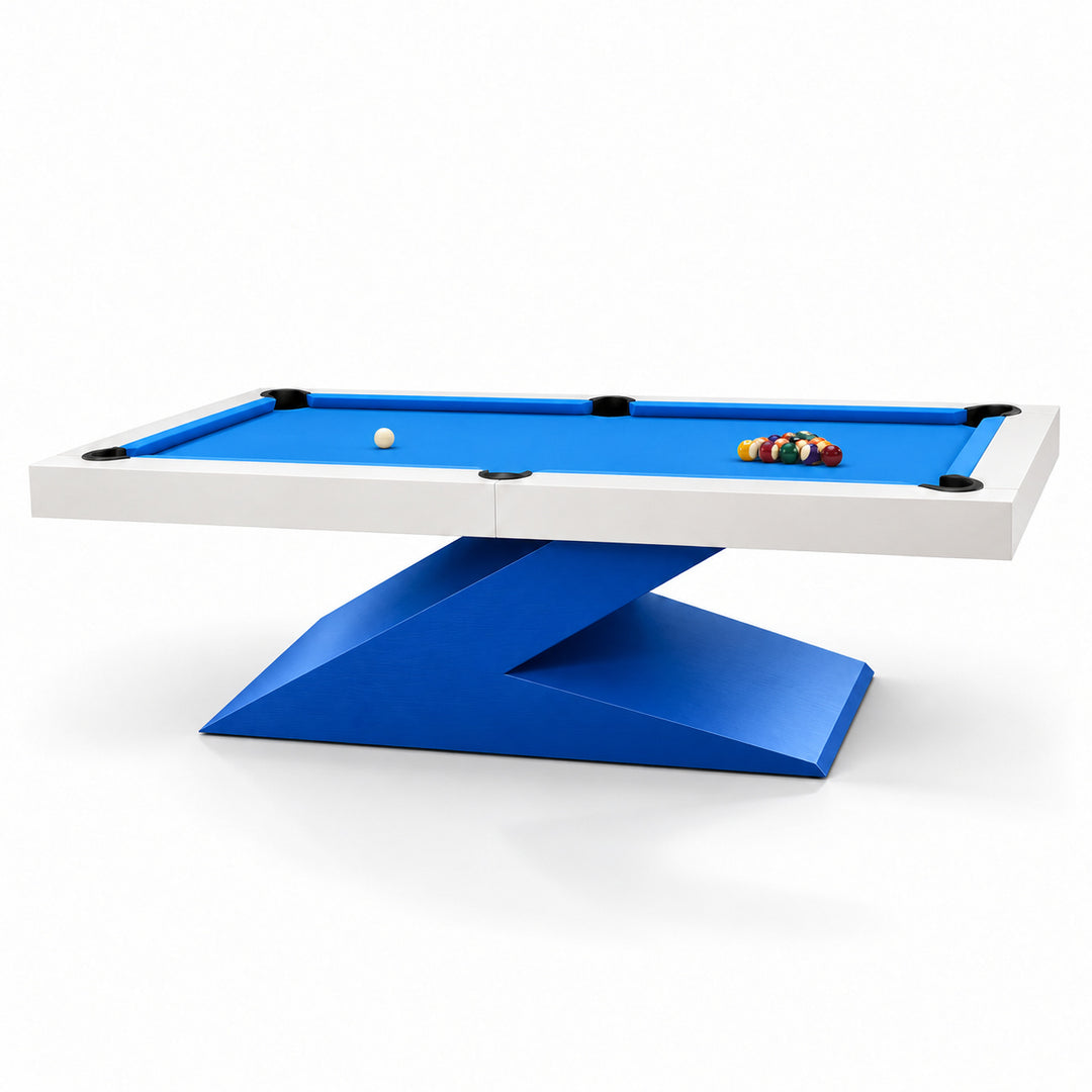 Zane pool table - Arctic Blue 