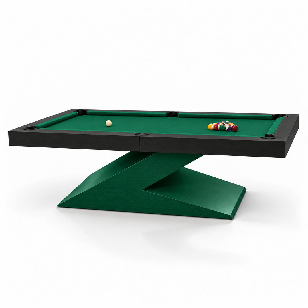 Zane pool table - Emerald &amp; Black 