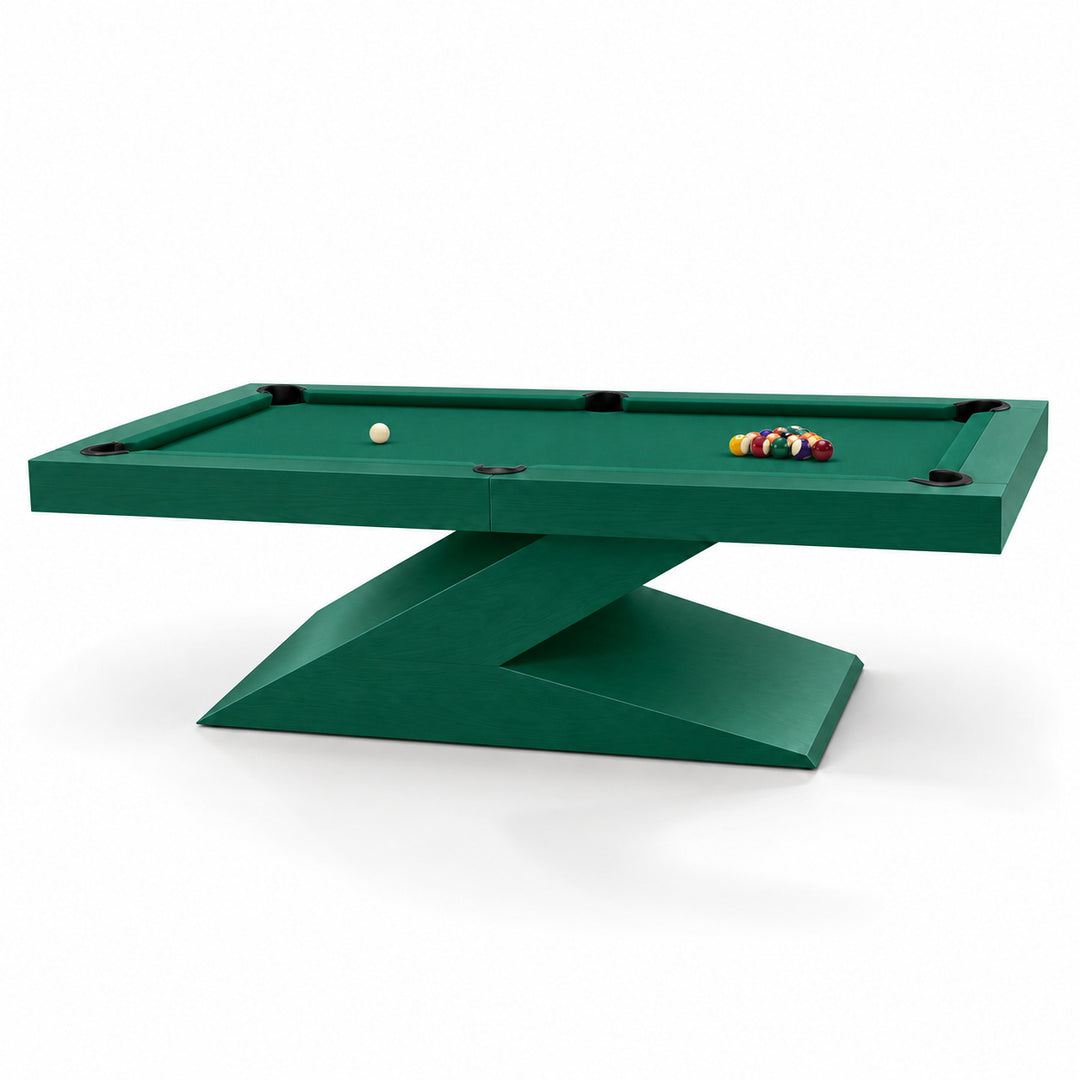 Zane pool table - Solid Emerald 