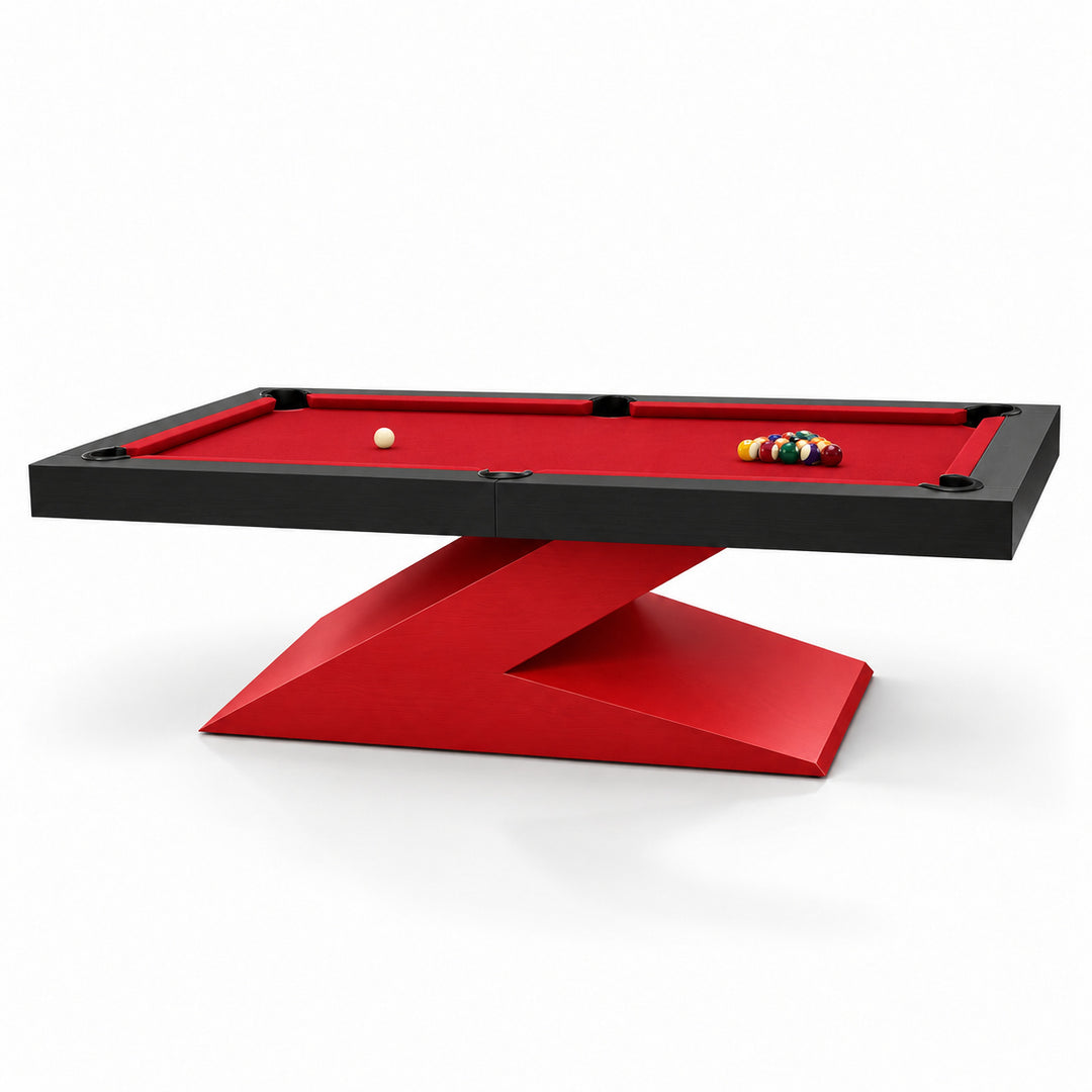 Zane pool table - Racing Red &amp; Black 