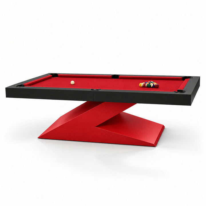 Zane pool table - Racing Red &amp; Black 