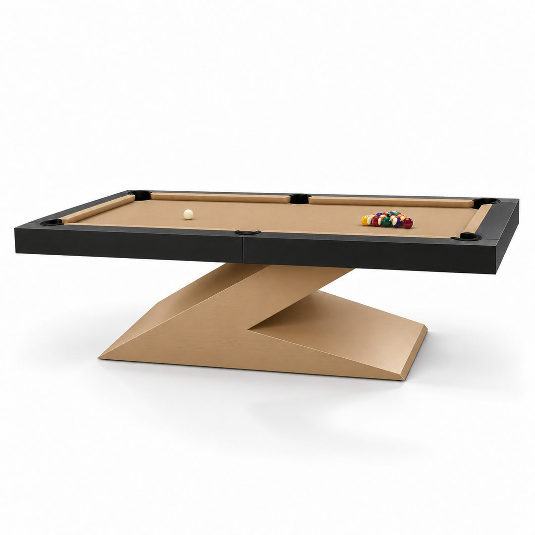 Zane pool table - Camel &amp; Black 