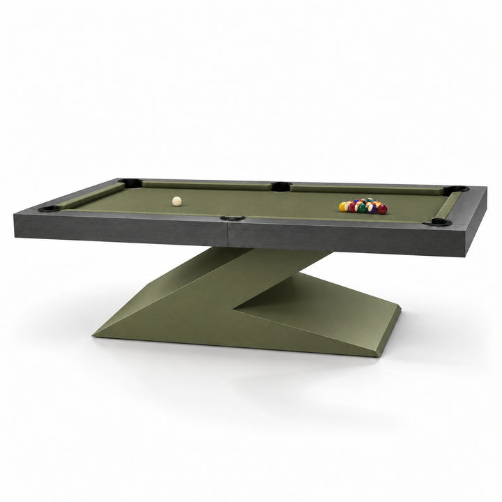 Zane pool table - Olive &amp; Charcoal 