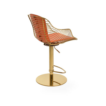 Zebra Arm Piston Stool by SohoConcept Bar Stools Soho Concept