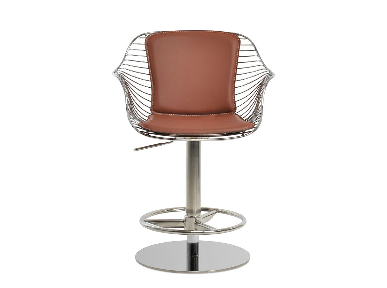Zebra Arm Piston Stool by SohoConcept Bar Stools Soho Concept