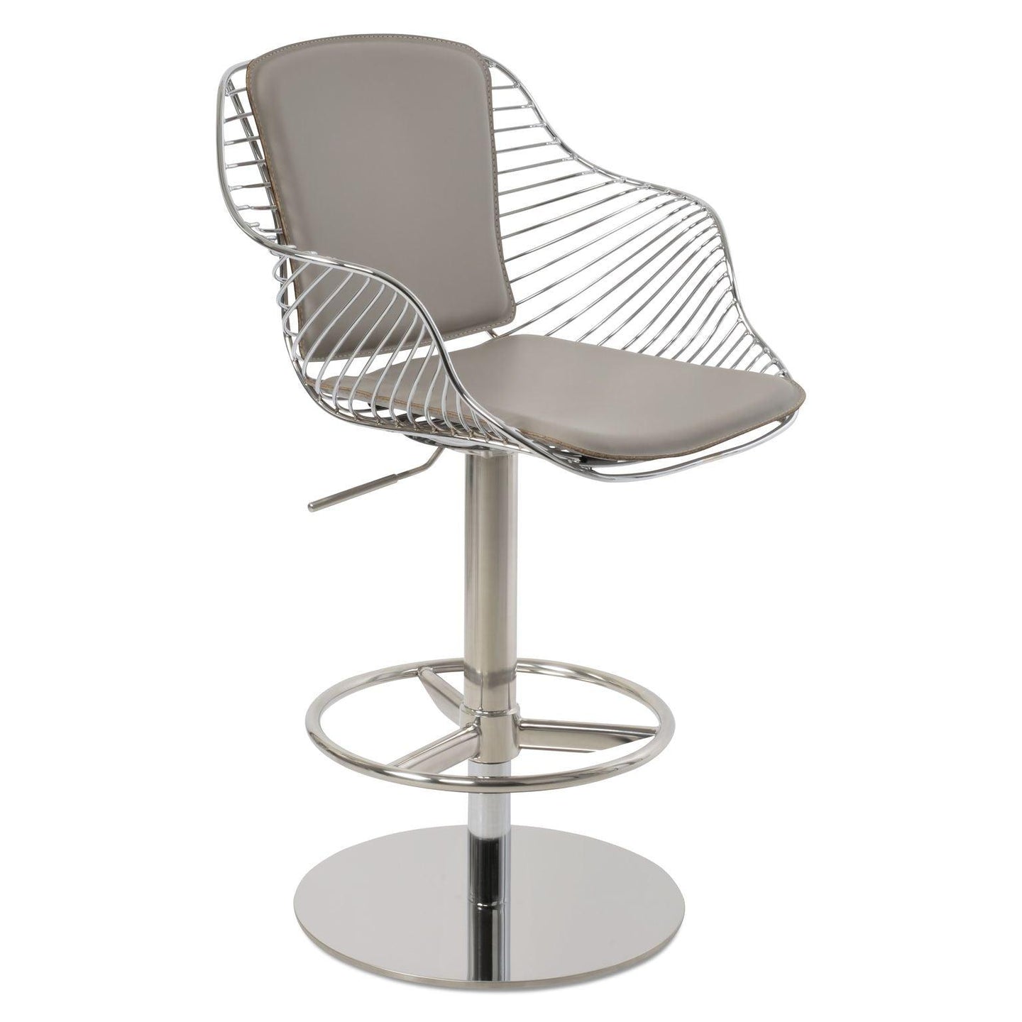 Zebra Arm Piston Stool by SohoConcept Bar Stools Soho Concept