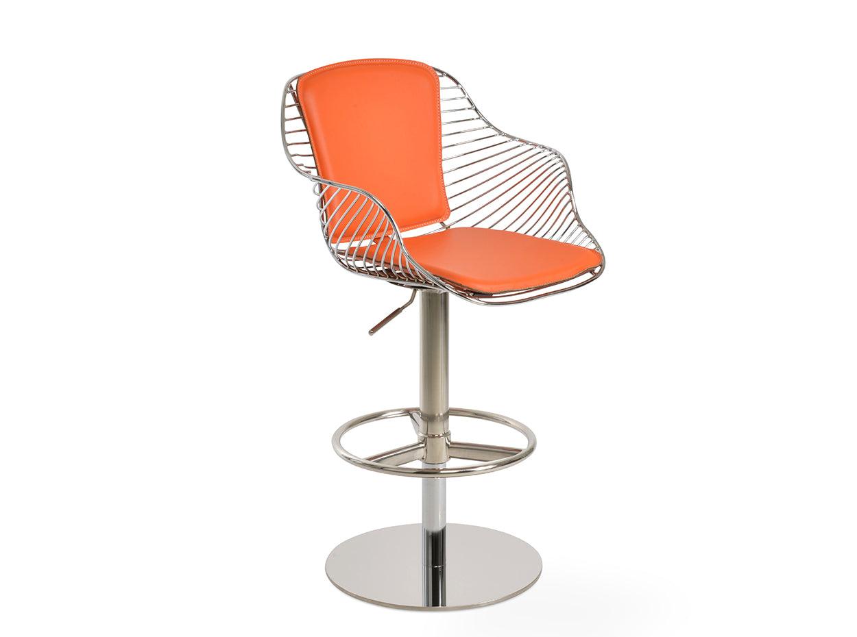 Zebra Arm Piston Stool by SohoConcept Bar Stools Soho Concept