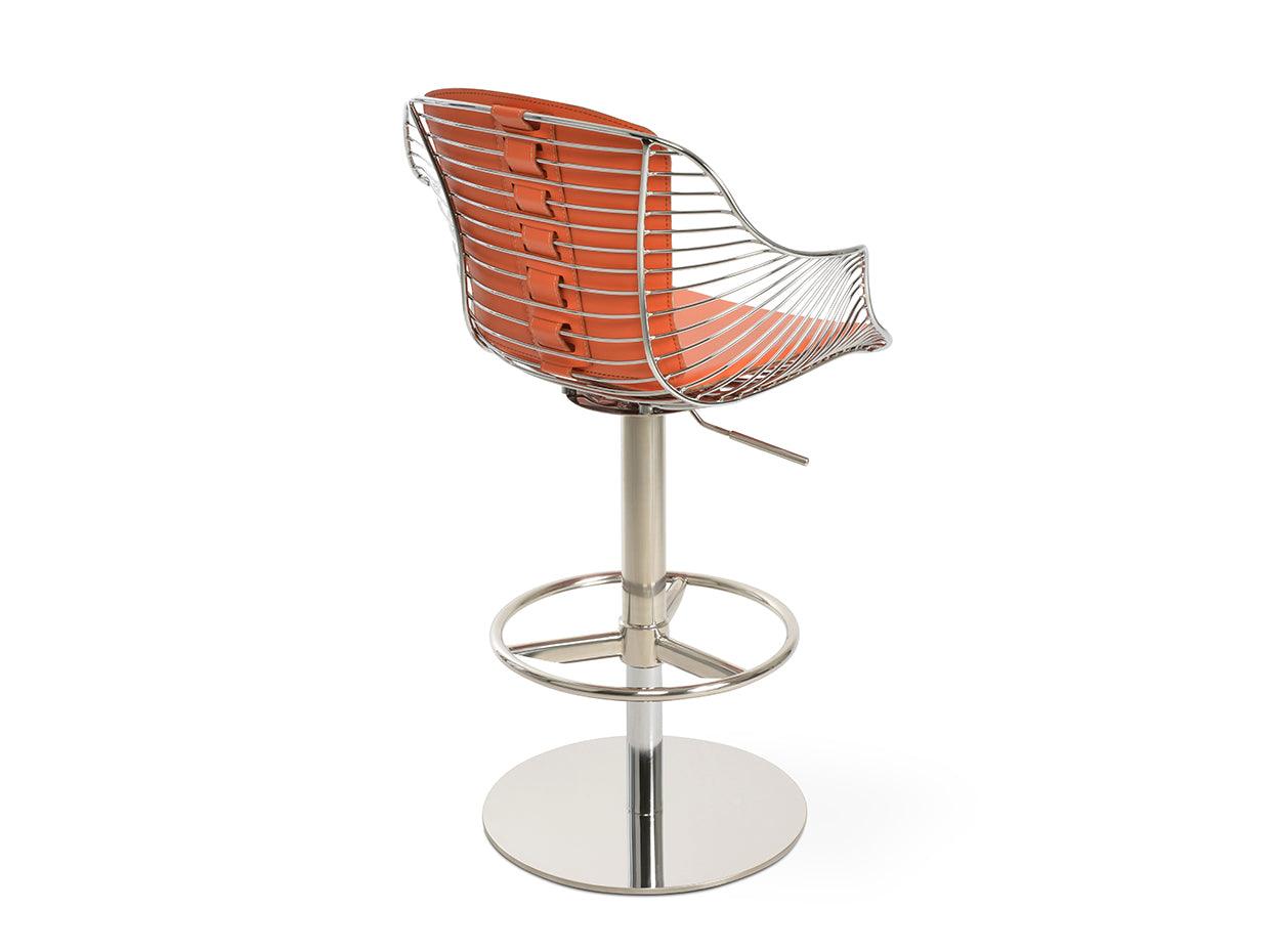 Zebra Arm Piston Stool by SohoConcept Bar Stools Soho Concept