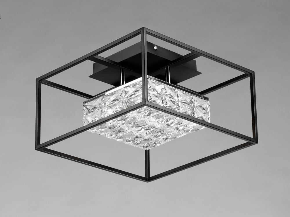 Zephyr LED Flush Mount by ET2 Lighting, styled view 1