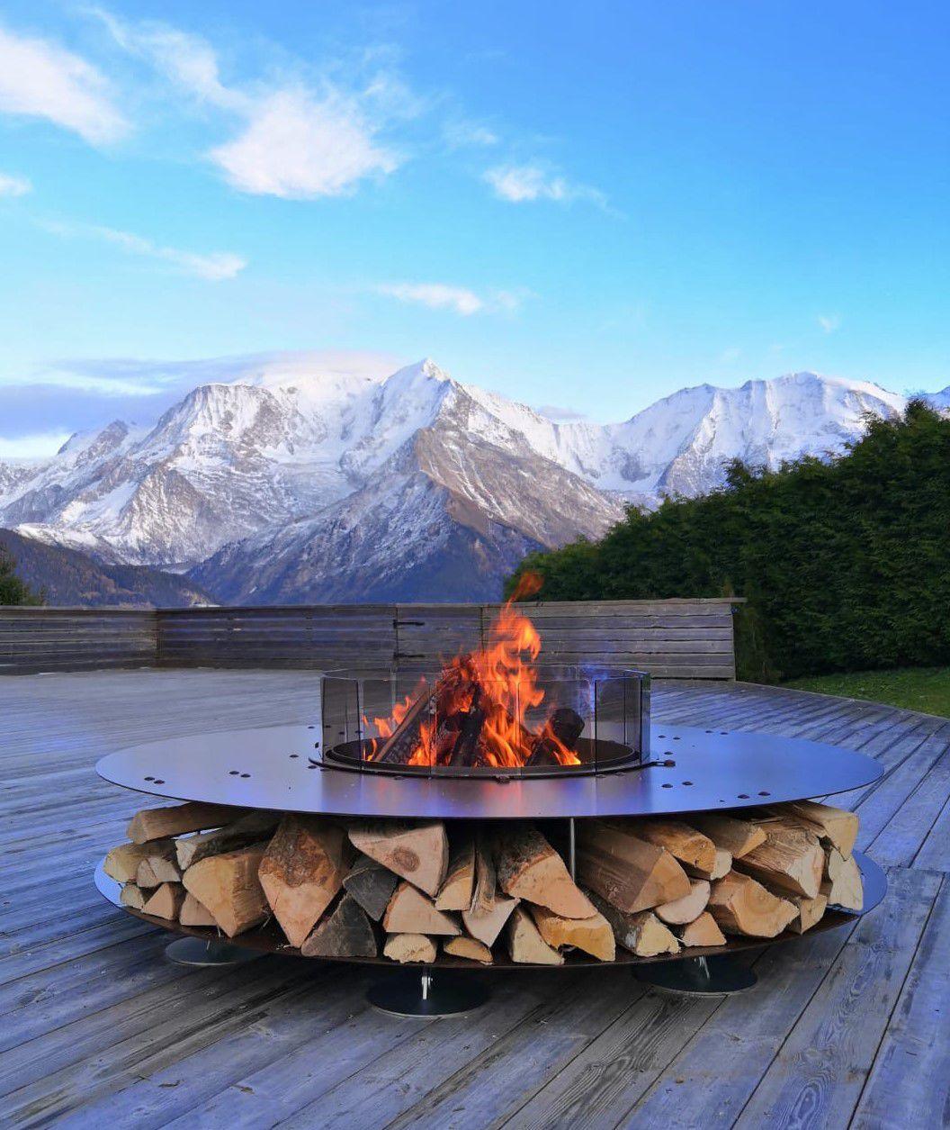 Zero Pit Luxurious Outdoor Steel Fire Pit - ZERO by AK47 Design – Modern Studio