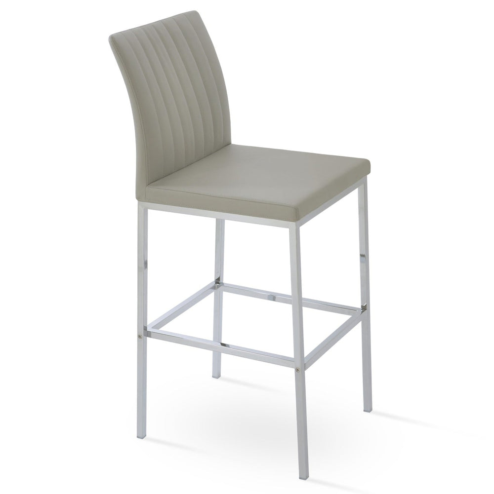 Zeyno Chrome Stool Soho Concept