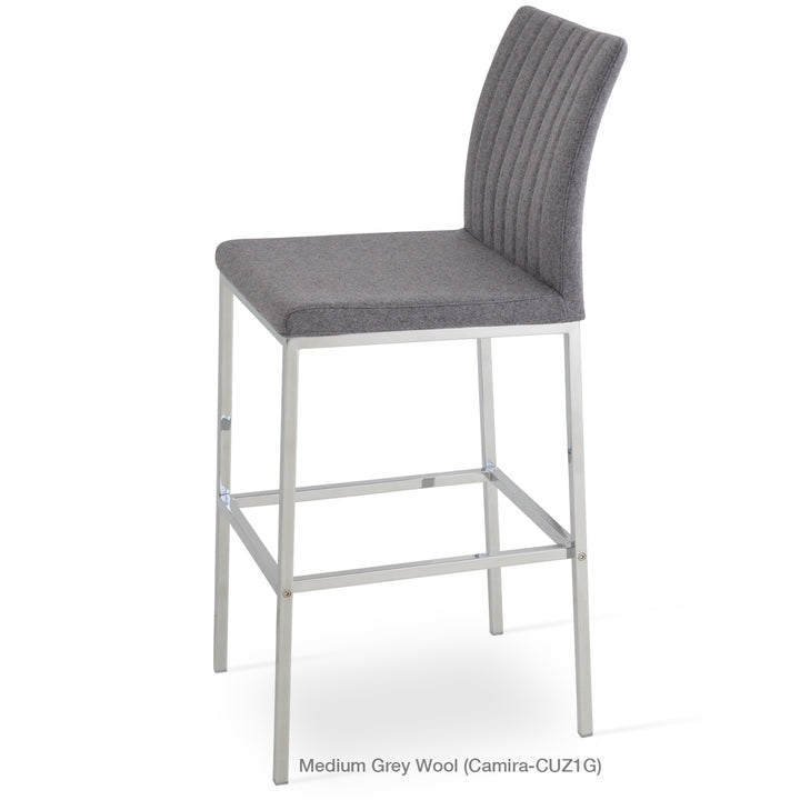 Zeyno Chrome Stool Soho Concept
