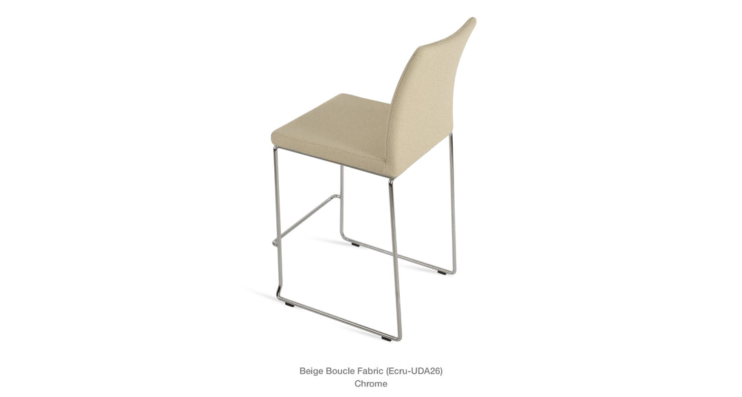 Zeyno Wire Stackable Stool side view
