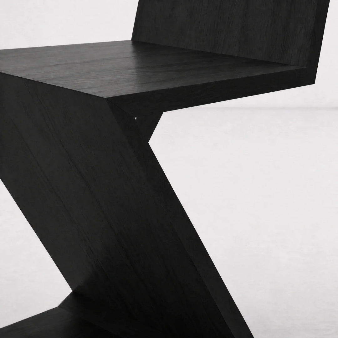 Zig Zag Chair | Black by Interior Moderna - view 4