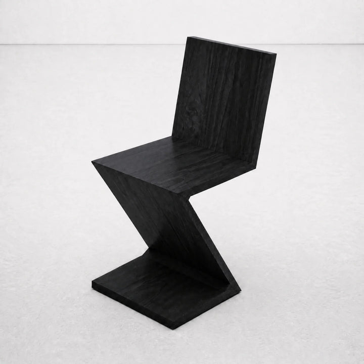 Zig Zag Chair | Black by Interior Moderna - view 5