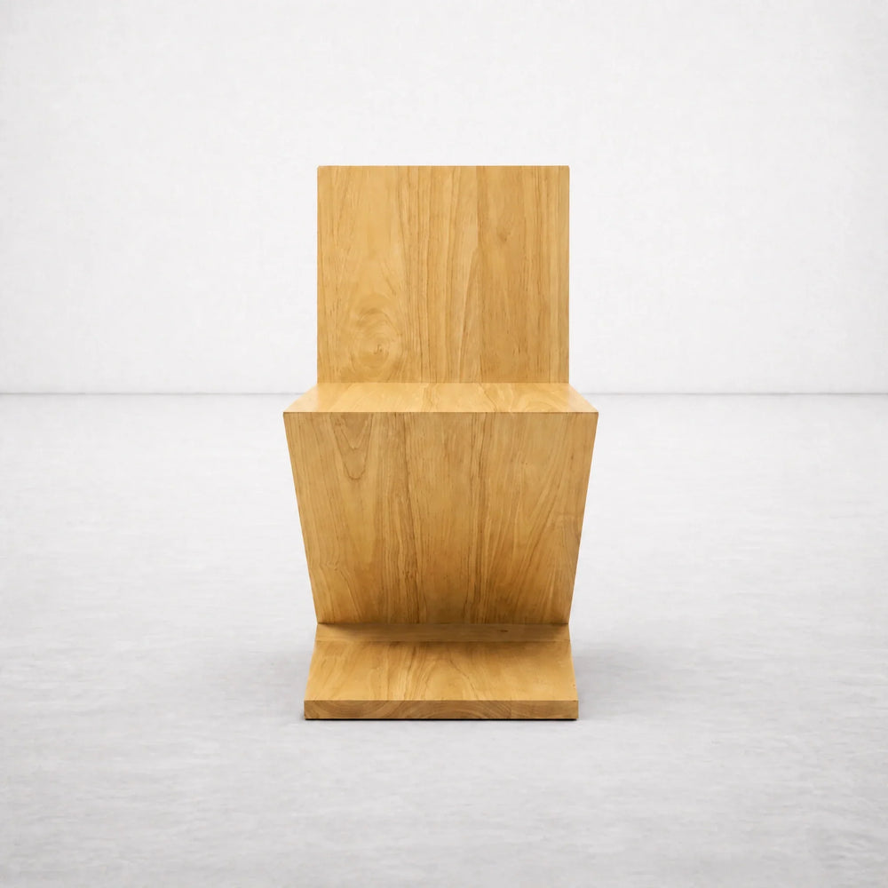 Zig Zag Chair | Natural Wood by Interior Moderna - view 2