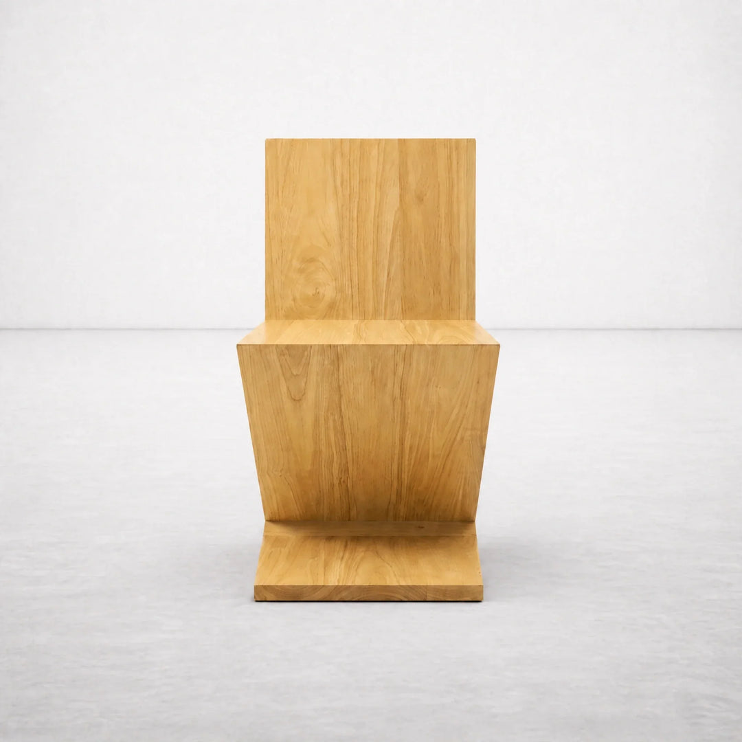 Zig Zag Chair | Natural Wood by Interior Moderna - view 2