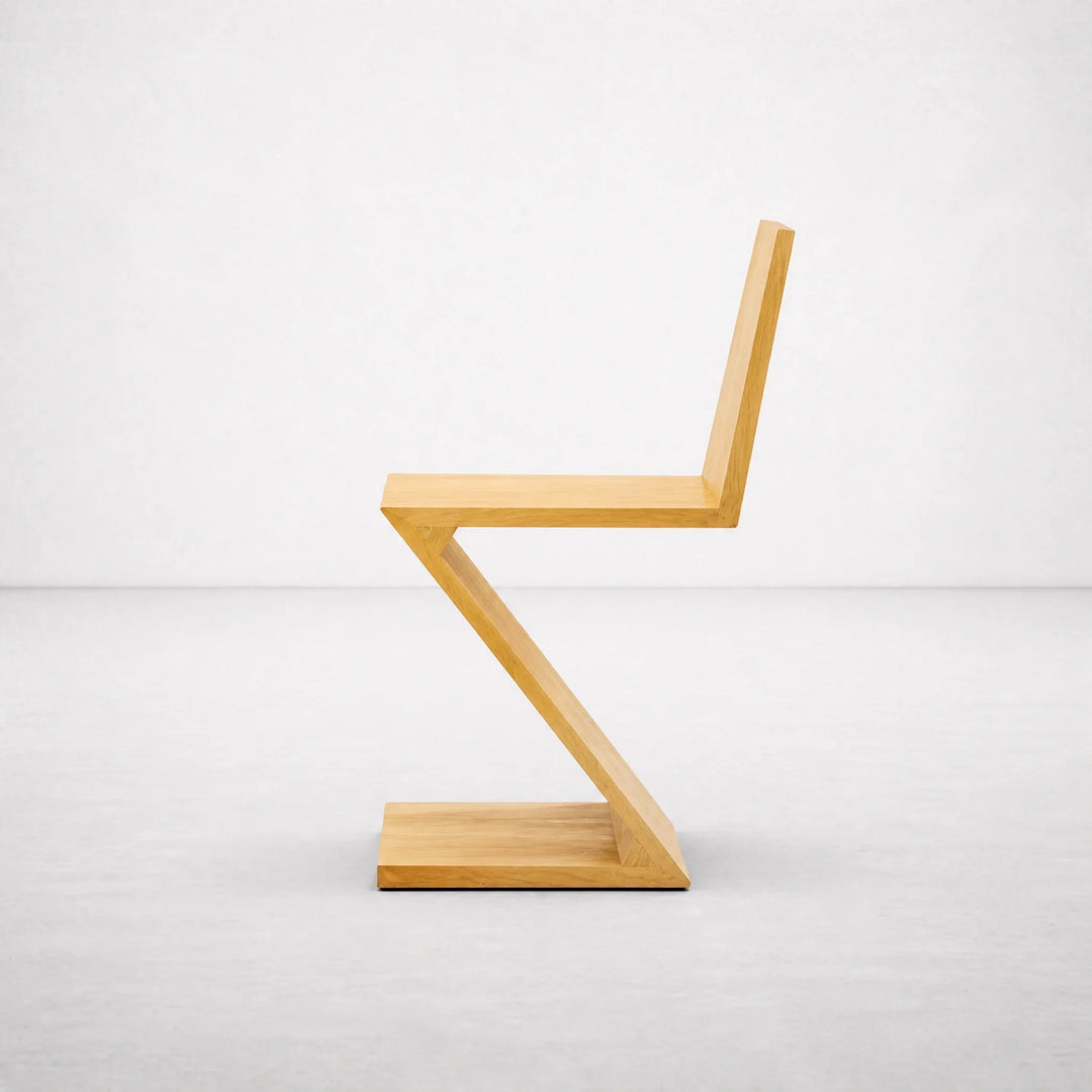 Zig Zag Chair | Natural Wood by Interior Moderna - view 3