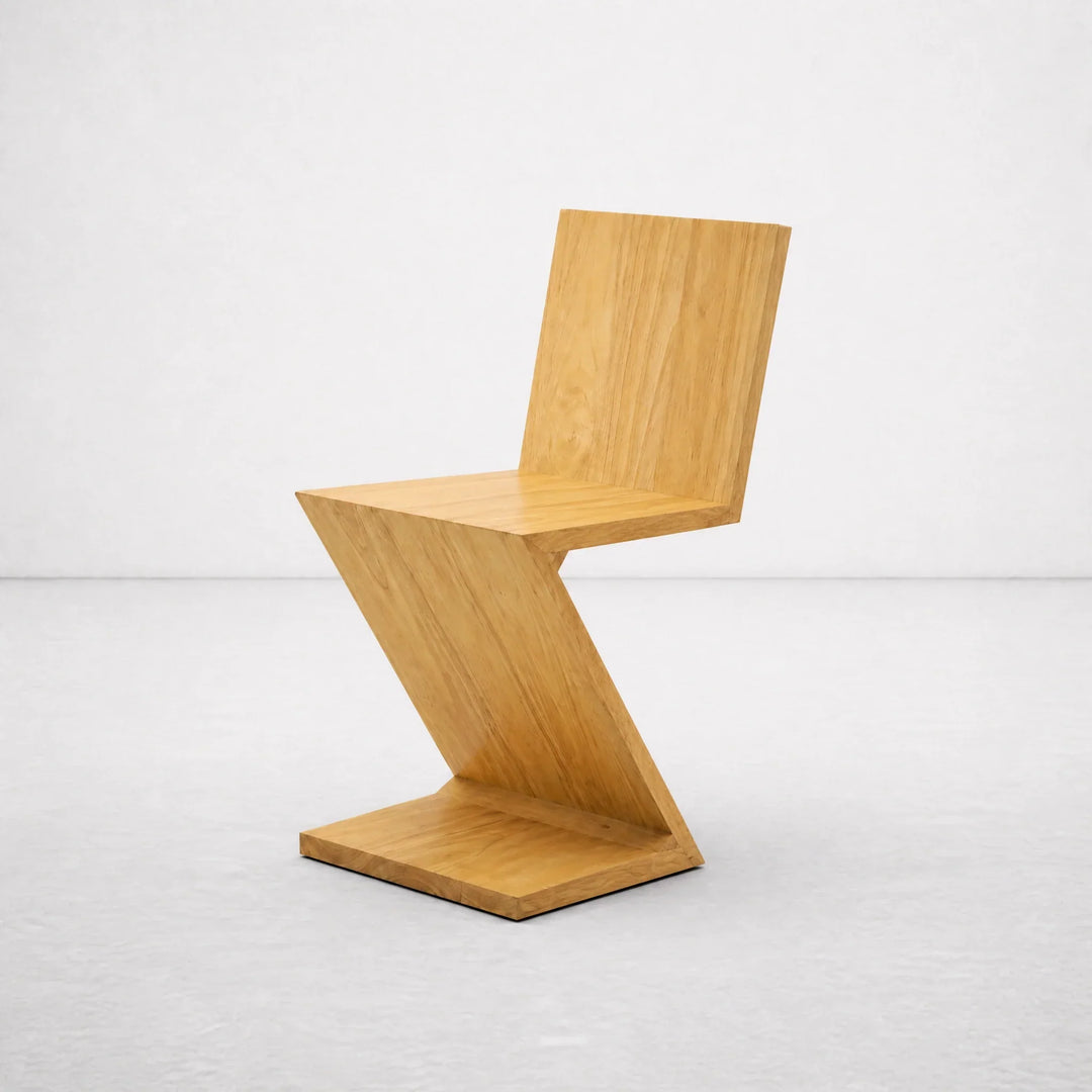 Zig Zag Chair | Natural Wood by Interior Moderna - view 4