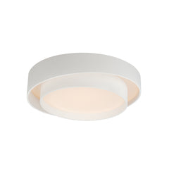 Ziggurat 19.75" LED Flush Mount by ET2 Lighting in White, front view