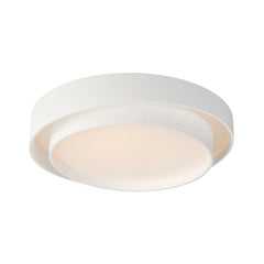 Ziggurat 24" LED Flush Mount by ET2 Lighting in White, front view