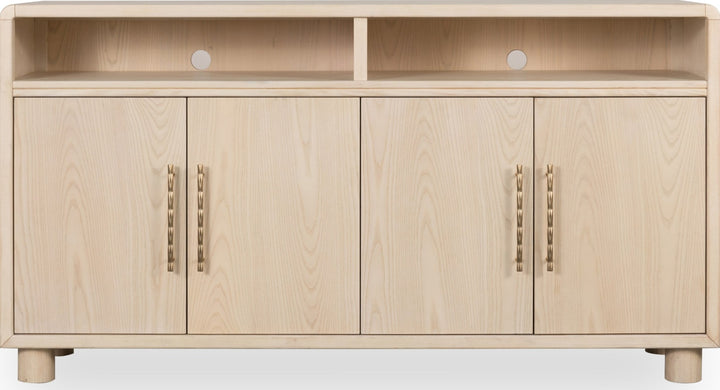 Zinnia Four Door Sideboard in White Sand — lifestyle photo