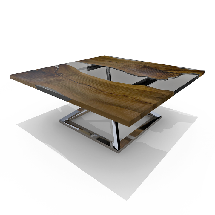 Abruzzo Square Walnut Dining Table Dining Table Arditi Collection
