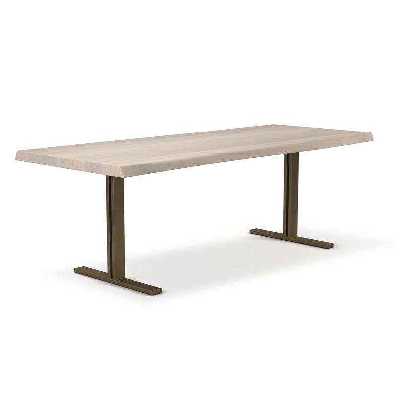 Brooks Natural Edge Dining Table - T Base Dining Tables Urbia