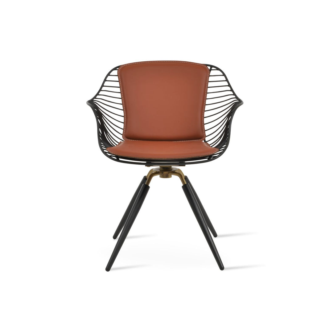 Zebra Carrot Swivel Dining Chairs Soho Concept
